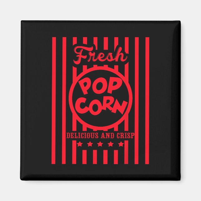 Aimant Costume De Popcorn Frais Pour Halloween (Devant)