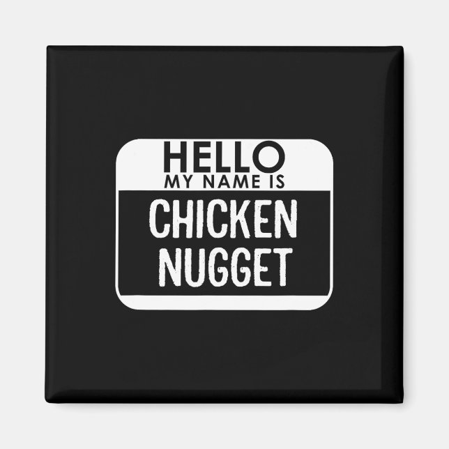 Aimant Costume de poulet Nugget amusant Dernière minute f (Devant)