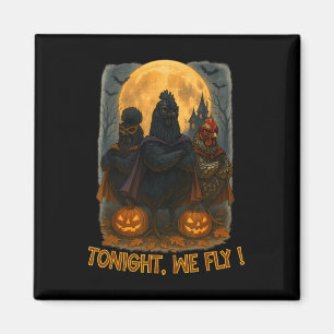 Aimant Costume de poulet volant Halloween ce soir Ferme A