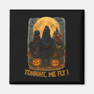 Aimant Costume de poulet volant Halloween ce soir Ferme A