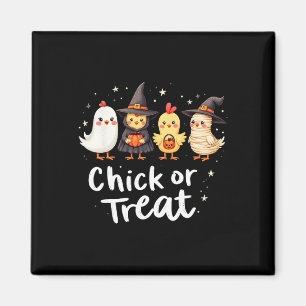 Aimant Costume De Poulets D'Halloween Cute Ou Treat Artw