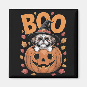 Aimant Costume de Shih Tzu sur citrouille Halloween Shih 