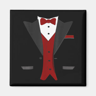 Aimant Costume de smoking d'Halloween - Mariage drôle
