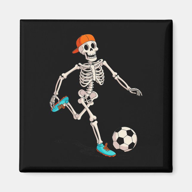 Aimant Costume de soccer de squelette Halloween (Devant)