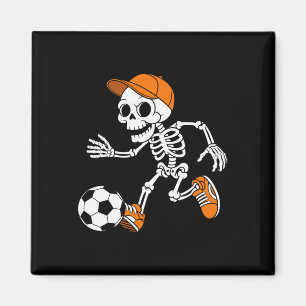 Aimant Costume de soccer squelette d'Halloween drôle pour