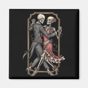 Aimant Costume de Tango de squelette Halloween Danseurs S