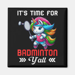 Aimant Costume de temps pour badminton cotume licorne col