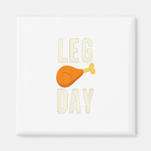 Aimant Costume de Thanksgiving pour la journée de jambes