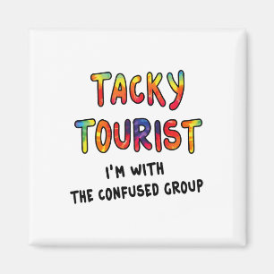 Aimant Costume de Touriste Ringard de Vacances Tie-Dye Vo
