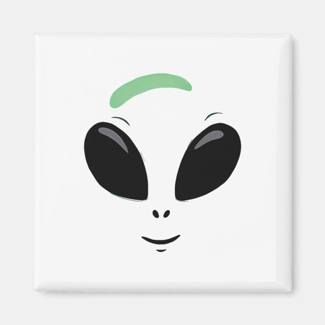 Aimant Costume d'Halloween Alien vert (Devant)