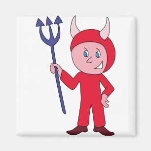 Aimant Costume d'Halloween diabolique