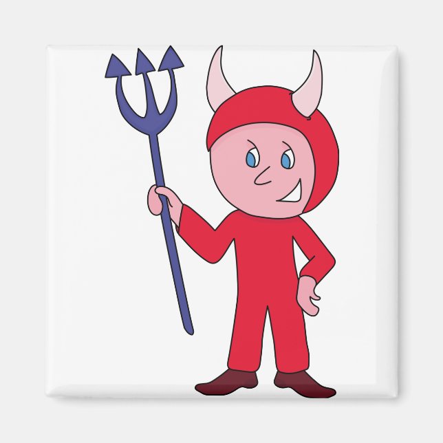 Aimant Costume d'Halloween diabolique (Devant)