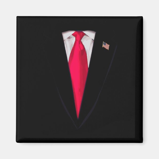 Aimant Costume d'Halloween drôle de costume de président  (Devant)