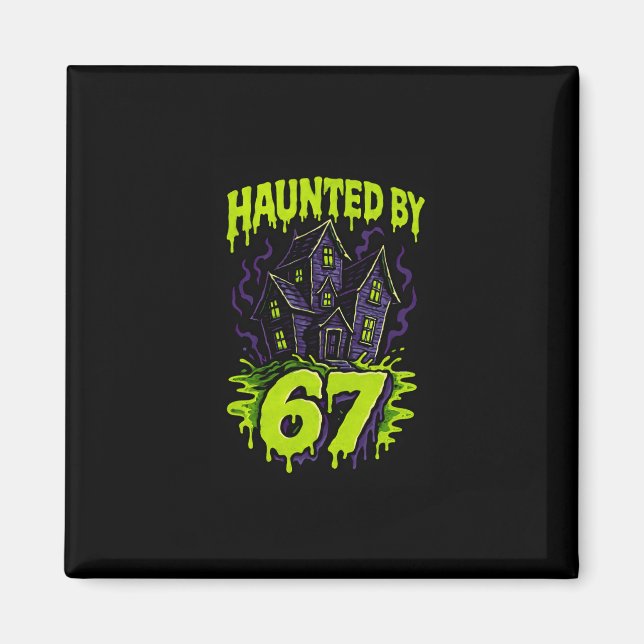 Aimant Costume d'Halloween pour parents de 67 Meme Brain  (Devant)