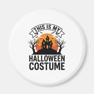Aimant Costume drôle d'Halloween Maison hantée Vintage Sh