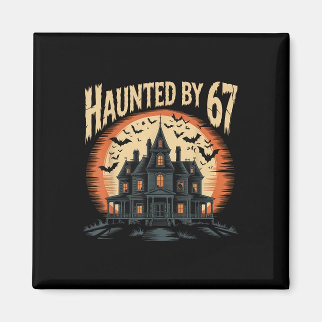 Aimant Costume Halloween 67 Mème Hanté _1  (Devant)