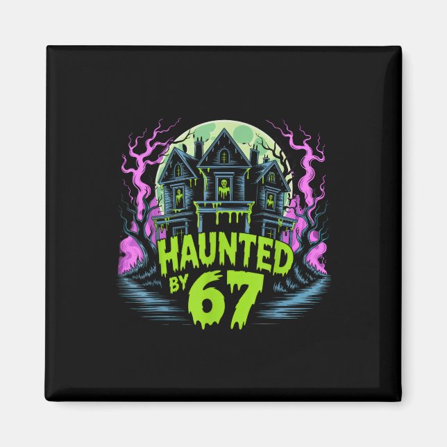 Aimant Costume Halloween mème hanté _4  (Devant)