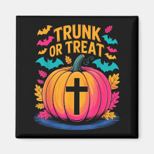 Aimant Costume Halloween Trunk Or Treat Citrouille Chréti