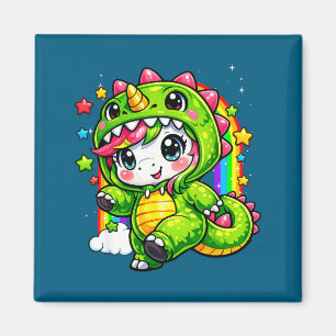 Aimant Costume Licorne Dinosaure Coloré Cosplay Arc-en-Ci