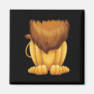Aimant Costume Lion sans tête mignon Halloween Funny Gros