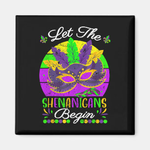 Aimant Costume Mardi Gras Laissez Les Shenanigans Commenc