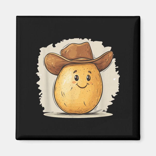 Aimant Costume Tato Cowboy Avec Casquette Occidental Pour (Devant)