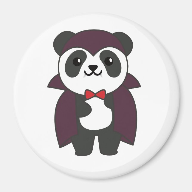 Aimant Costume Vampire Panda Halloween gentil Devil Kids  (Devant)