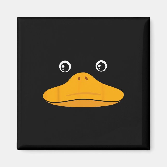 Aimant Costume visage canard mignon animal facile Hallowe (Devant)