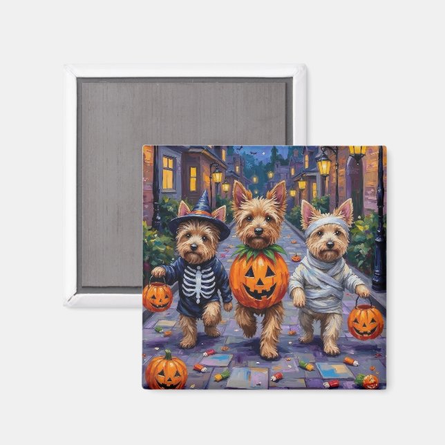 Aimant Costumes d'Halloween de Cairn Terrier (Recto/Verso)