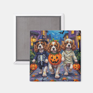 Aimant Costumes d'Halloween pour Spaniel Cavalier King Ch