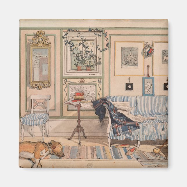 Aimant Cosy Corner (par Carl Larsson) (Devant)
