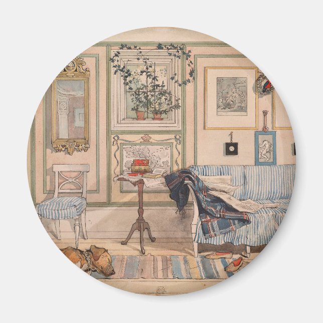 Aimant Cosy Corner (par Carl Larsson) (Devant)