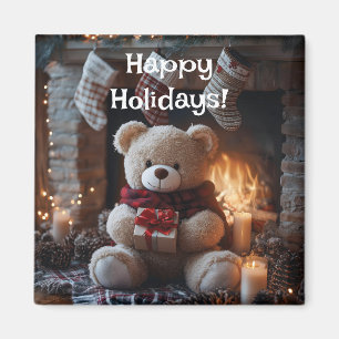 Aimant Cosy Teddy Bear Conception de vacances