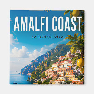 Aimant 🌴 Côte amalfitaine Italie Village côtier