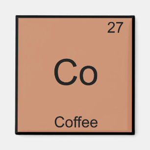 Aimant Cote - Chimie au café Symbole Funny