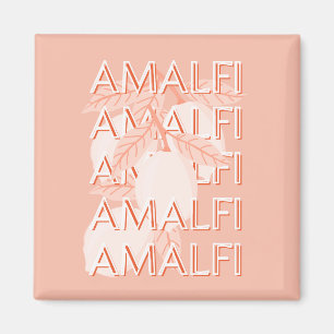 Aimant Côte d'Amalfi, Italie Travel Art, Preppy, Minimali