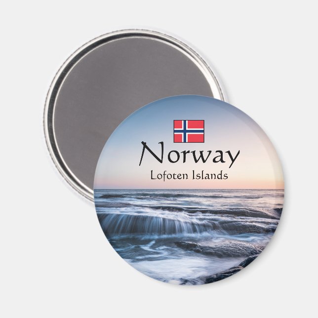 Aimant Côte de Lofoten Norvège (Recto/Verso)