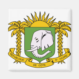 Aimant Cote Divoire Armoiries détails