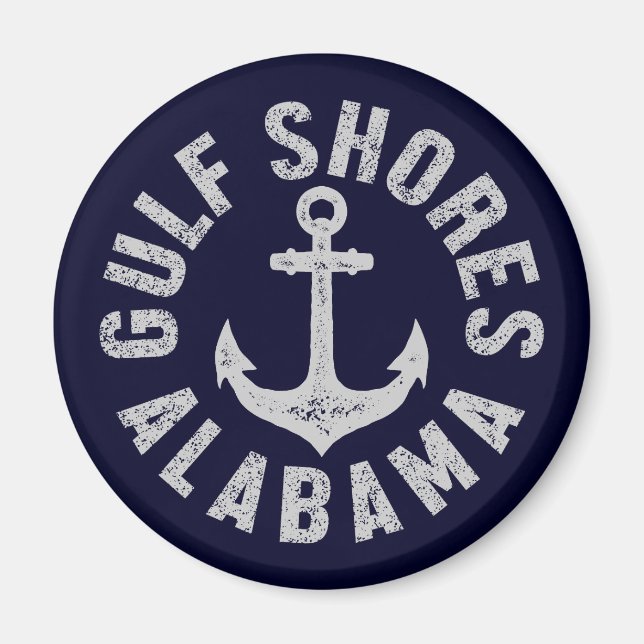 Aimant Côte du Golfe, Alabama (Devant)