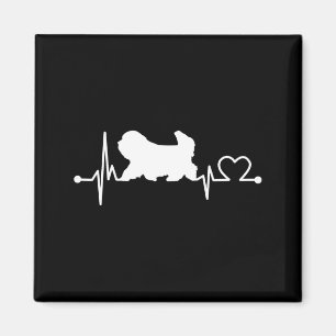 Aimant Coton de tulear battement de coeur drôle de chien