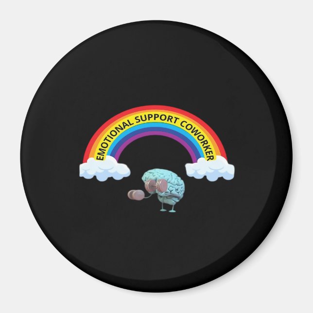 Aimant Cotravailleur d'aide émotionnelle, collègues, sout (Devant)