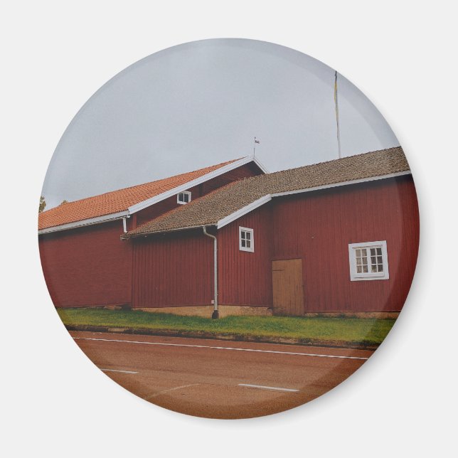 Aimant Cottage suédois rustique (Devant)