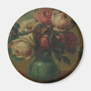 Aimant Cottagecore Renoir Floral Art Vintage Rose