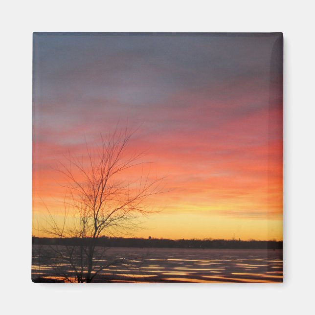 Aimant couché de soleil du lac Ice (Devant)