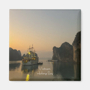 Aimant Coucher de soleil à Halong Bay Vietnam Coque-Mate