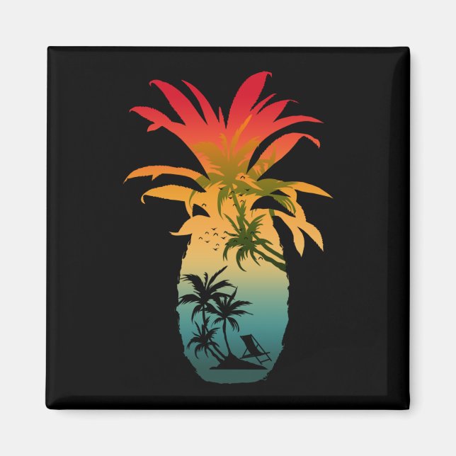 AIMANT COUCHER DE SOLEIL À L'ANANAS (Devant)