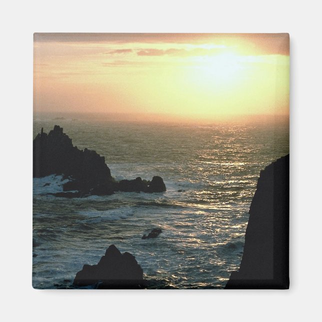 Aimant Coucher de soleil à Land's End à la Riviera de Cor (Devant)