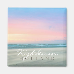 Aimant Coucher de soleil Abstrait sur la plage de La Haye