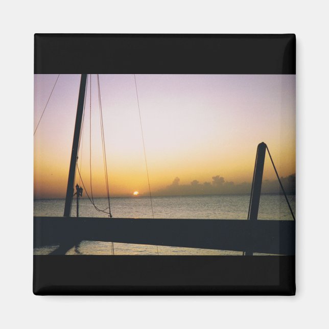 Aimant Coucher de soleil d'Aruba (Devant)
