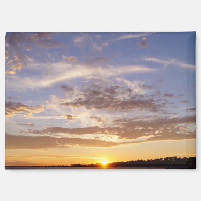 Aimant Coucher de soleil de la plage de Pensacola (Recto)